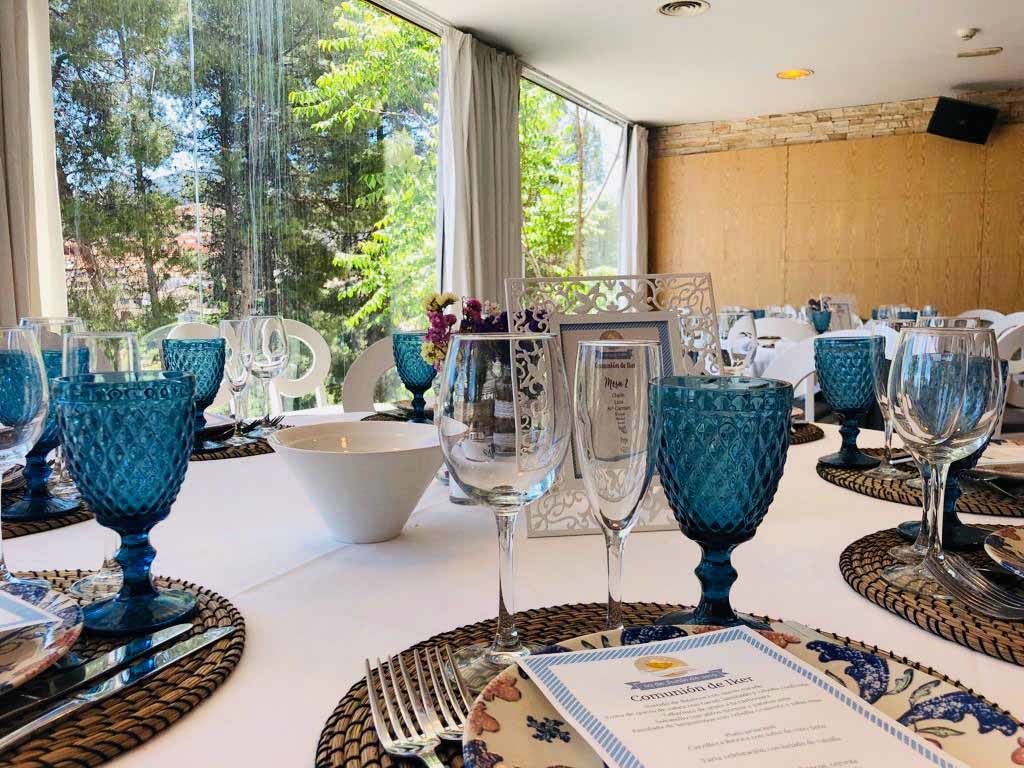 Comunión Montaje Azul - Comuniones Hostal Savoy