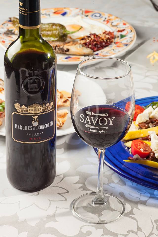 Wine tasting at Hostal Savoy