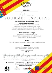 Menú Gourmet Especial