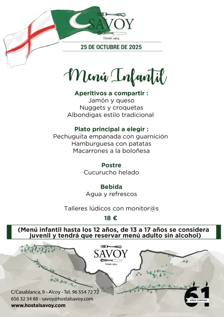 Menú Infantil Mig Any 2025