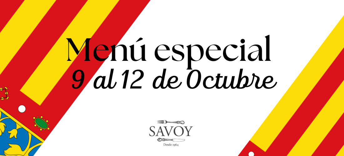 Menú Especial Día de la Comunitat Valenciana