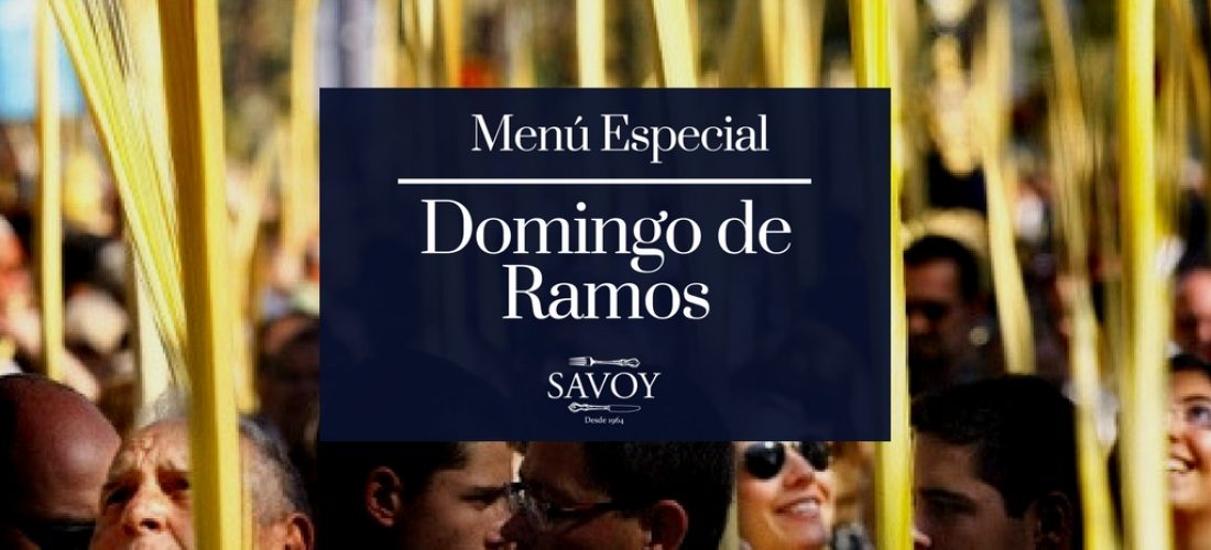 Menú Especial Domingo de Ramos