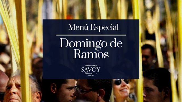 Menú Especial Domingo de Ramos