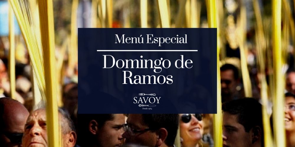 Menú Especial Domingo de Ramos