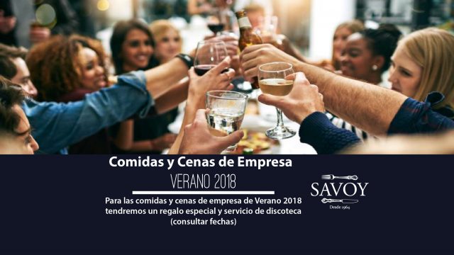 Comidas y Cenas de Empresa de Verano 2018