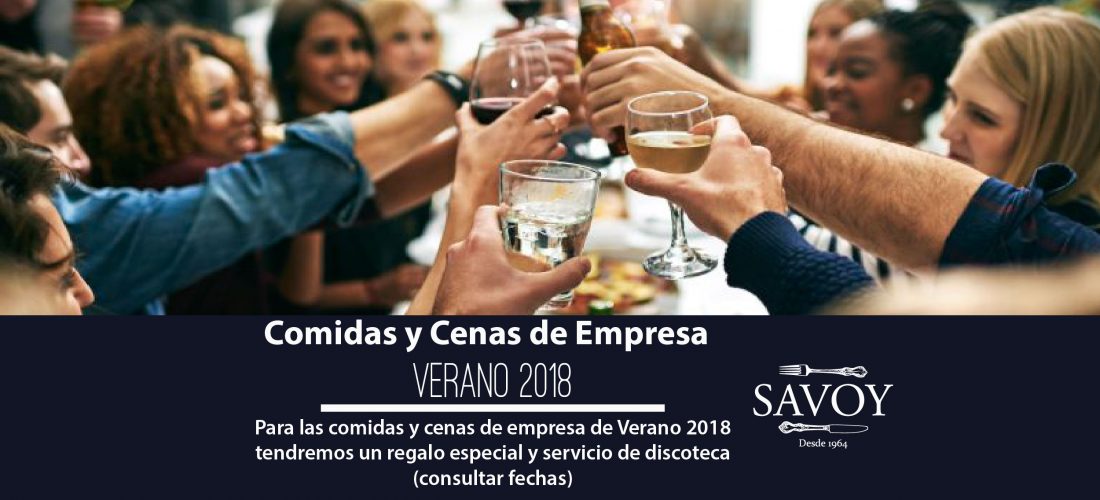 Comidas y Cenas de Empresa de Verano 2018